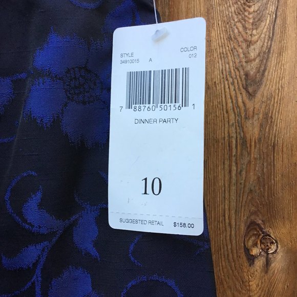 Dana Buchman 100% Silk Brocade Skirt 10P - Picture 5 of 9